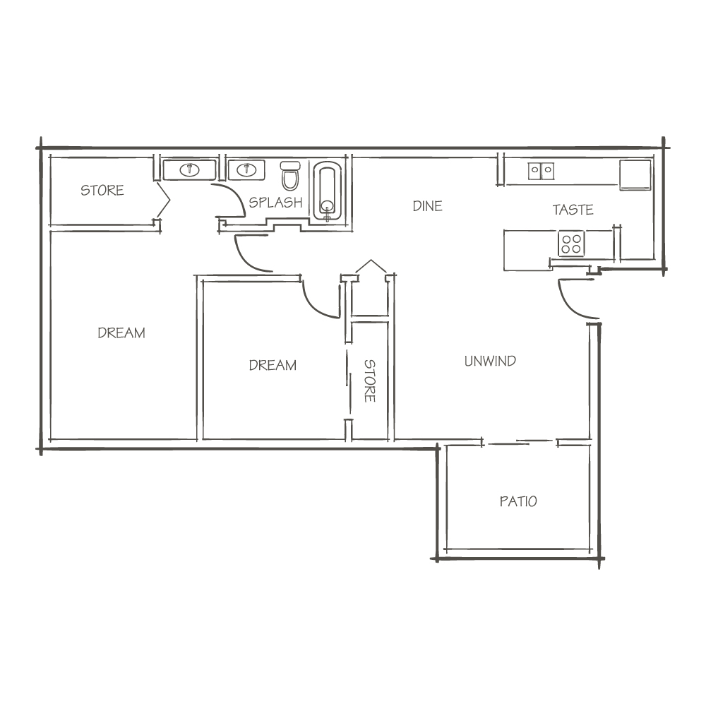 B1 / 2X1.5 - The Perch Floor Plan